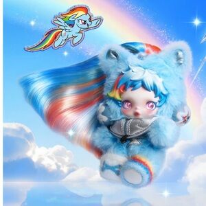 POP MART SKULLPANDA × My Little Pony Series Plush - (Rainbow Dash)